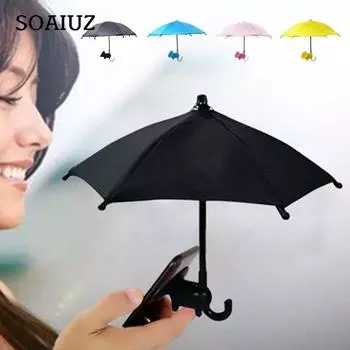 Многоцветный солнцезащитный зонт для мобильного телефона с присоской, подставки для телефона, уличный чехол, солнцезащитный козырек, держатель для телефона, аксессуары жёлтый