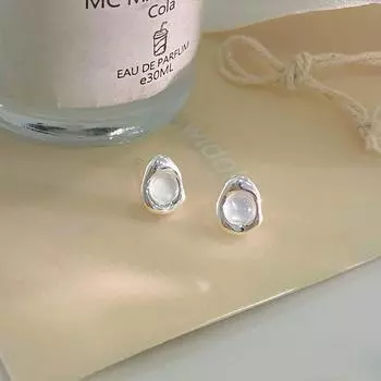 Многоцветный стиль нерегулярные серьги нишевый дизайн легкие роскошные цветные камни серьги для женщин