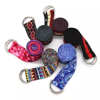 Многоцветный женский пояс для йоги и растяжки, фитнес, мужские и женские спортивные аксессуары, эластичная лента для бедер