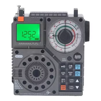 Многодиапазонный радиоприемник с поддержкой Bluetooth-карты памяти, сигнализация SOS, радиоприемник с воздушным диапазоном и фонариком