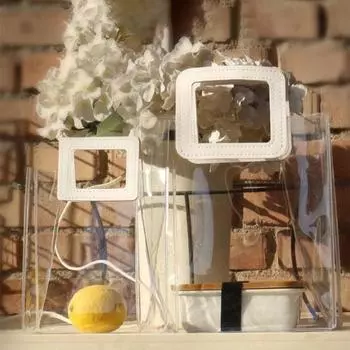 Многофункциональная экологически чистая прочная универсальная сумка-органайзер для хранения обеда S белый