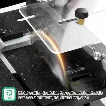 Многофункциональная электрическая настольная пила с регулируемой скоростью, мини-настольная циркулярная пила, набор резаков для дерева, пластика, акрила