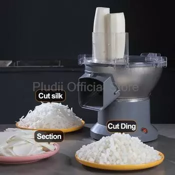 Многофункциональная электрическая овощерезка 200 Вт, домашняя овощерезка, хорошая коммерческая автоматическая картофелерезка, измельчитель, слайсер 220 V