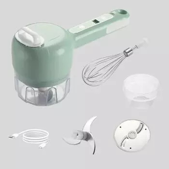 Многофункциональная электрическая овощерезка, ломтерезка, давилка для чеснока, измельчитель, миксер, нарезка еды, зарядка через USB