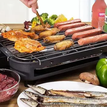 Многофункциональная электрическая печь для барбекю, машина для барбекю, бытовой противень, бездымная стойка для барбекю UK