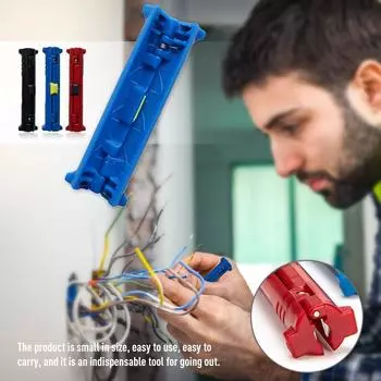 Многофункциональная электрическая ручка для зачистки проводов, вращающаяся ручка для коаксиального провода, машина для зачистки кабеля, плоскогубцы, инструмент для съемника кабеля красный