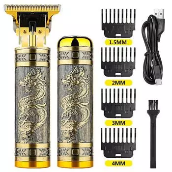 Многофункциональная электробритва и машинка для стрижки волос для мужчин Buddha head razor бронзовый