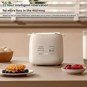 Многофункциональная автоматическая яйцеварка с функцией автоматического отключения питания и защитой от высыхания для приготовления на пару и завтрака 110V US Standard белый