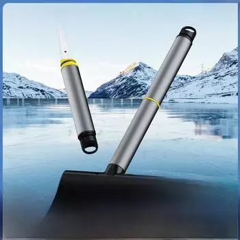 Многофункциональная автомобильная лопата для снега и щетка для снега со скребком для размораживания стекол 9718 серый