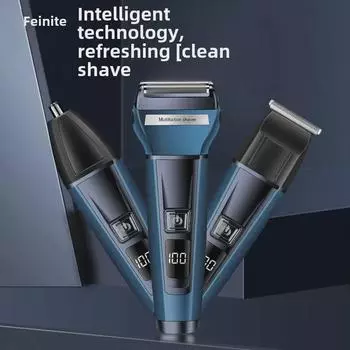 Многофункциональная бритва Fenite FS-877: Электрический триммер для бороды, стрижки, триммер для носа с цифровым дисплеем