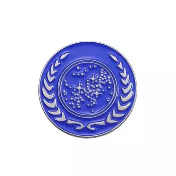 Многофункциональная брошь в научно-фантастическом стиле, уникальный значок из сплава с круглым дизайном для стилей унисекс