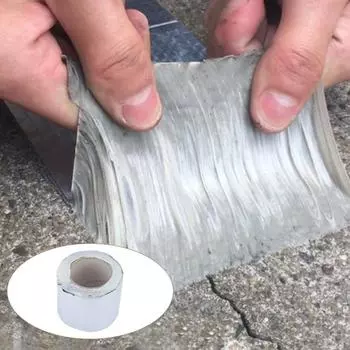 Многофункциональная бутилкаучуковая водонепроницаемая лента для ремонта сливных труб на крыше 7,5 см * 10 м 1.2mm 5m*5cm