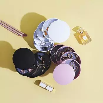 Многофункциональная бытовая вращающаяся шкатулка для драгоценностей, многослойное ожерелье, серьги, кольцо, шкатулка для драгоценностей, пылезащитная стойка белый