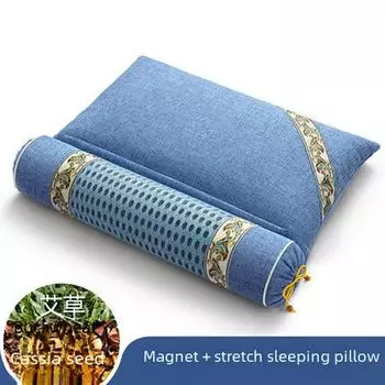 Многофункциональная цилиндрическая подушка для шеи из гречневой лузги для поддержки и вытяжения шеи 52X38X11