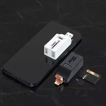 Многофункциональная док-станция Yousheng USB 3.0 концентратор адаптер 5 Гбит/с передача данных универсальный портативный SD кард-ридер компактный USB концентратор чёрный