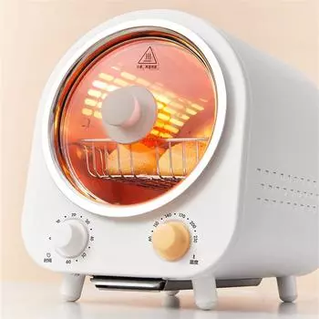 Многофункциональная духовка, Бытовой вращающийся барабанный гриль бездымного типа, Электрическая духовка, Таймер для выпечки Standard белый