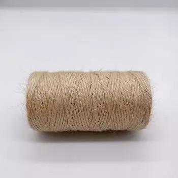 Многофункциональная джутовая веревка, сделай сам, комплект, версия тегов, ретро-веревка, ручная работа, высококачественная цветная пеньковая нить, крашенная Natural color * 1mm200m