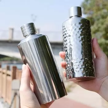 Многофункциональная фляга на 500 мл с хорошей герметичностью, компактный горшок для виски и вина на бедре A