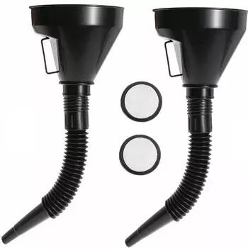 Многофункциональная гибкая автомобильная топливная воронка, широкое горлышко, воронка для масла, защищенная от проливания, инструмент для заправки и замены масла с ручкой