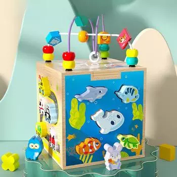 Многофункциональная головоломка и набор для сопоставления бусин - развивающая игрушка для малышей