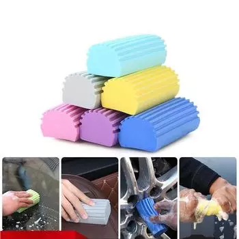 Многофункциональная губка ПВА для мытья посуды, водопоглощающая чистящая губка, бытовые и автомобильные губки для чистки, фрикционный хлопок розовый