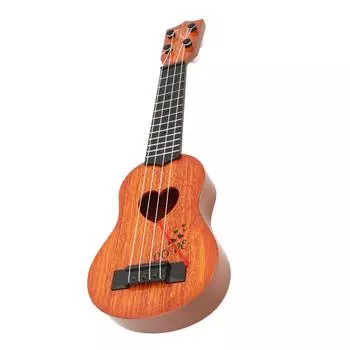 Многофункциональная игрушка-гитара укулеле 38 см для детей, прочный пластиковый детский музыкальный инструмент с нейлоновыми струнами