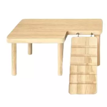 Многофункциональная игрушка-лестница для маленьких домашних животных U-образной/L-образной формы, игрушки для лазания хомяка, доска для прыжков, подарки L shaped-S