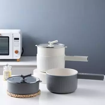 Многофункциональная интеллектуальная электрическая плита: Пароварка для общежития, хот-пот, шабу-шабу, горшок для лапши