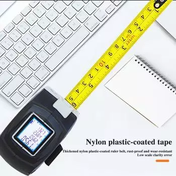 Многофункциональная измерительная линейка со светодиодным цифровым дисплеем, высокоточная перезаряжаемая цифровая рулетка