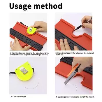 Многофункциональная изогнутая линейка, устройство для измерения, копировальный прибор, инструмент для измерения неправильной формы, для деревообработки, камня, автомобилей, контура D