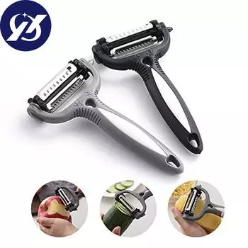 Многофункциональная картофелечистка овощерезка для фруктов и дыни строгальная терка кухонные инструменты чёрный