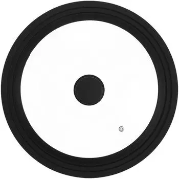 Многофункциональная кастрюля Wok с закаленным стеклом, силиконовая черная крышка 28x30x32 см, сменная универсальная крышка для кастрюли