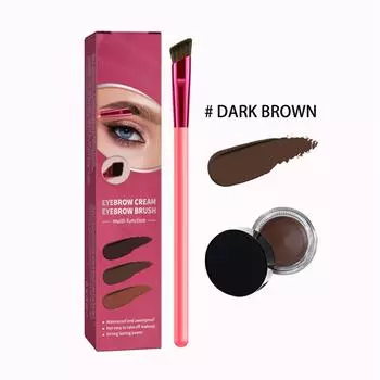 Многофункциональная кисть для бровей Скошенная кисть для бровей Wild Brow Eyeshadow Brush Портативная кисть для бровей Набор бальзамов для бровей One Size