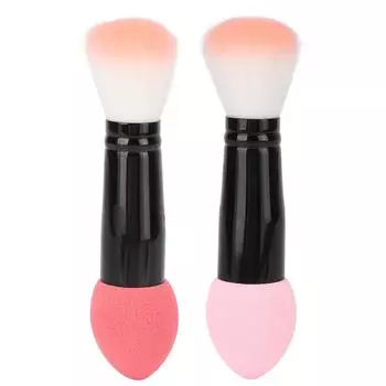 Многофункциональная кисть для румян Двойная мягкая пушистая кисть для волос Кисть для макияжа Красота Pink
