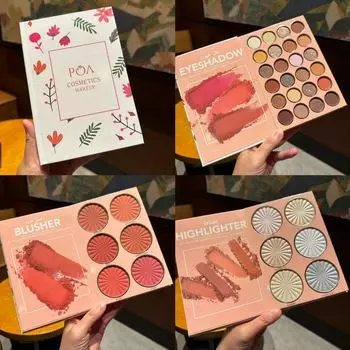 Многофункциональная книга теней для век, 43 цвета, румяна для макияжа, все в одной палитре