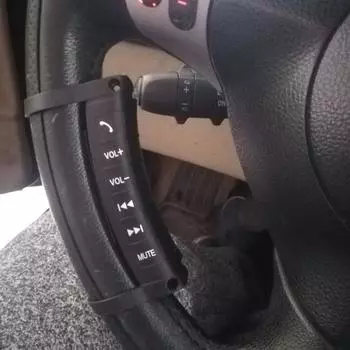 Многофункциональная кнопка на рулевом колесе Пульт дистанционного управления Навигация 2 Din DVD-контроллер Универсальная кнопка DVD Переключатель на рулевом колесе чёрный