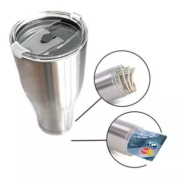 Многофункциональная кофейная бутылка Stash-it со скрытым секретным сейфом для ключей, ценных вещей, кофейная чашка с нижним отделением для мини-сейфа для путешествий