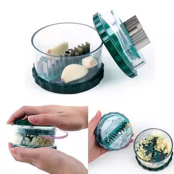 Многофункциональная коробка для измельчения чеснока и чеснока снаружи, железные листы, чеснок и имбирь, кухня