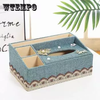 Многофункциональная коробка для тканевых салфеток, бытовая присоска для гостиной, присоска для салфеток, европейский стиль, чайный столик, ящик для хранения с пультом дистанционного управления 26*16.5*12cm