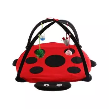 Многофункциональная кровать для домашних животных, простая и удобная для кошек и котят, кровать-гамак, палатка с подвесными шариками-колокольчиками для мышей