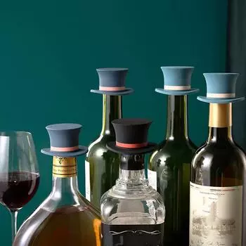 Многофункциональная крышка силиконовая бутылка вина пробка упаковщик бутылок вина кухонные инструменты вакуумный упаковщик чёрный