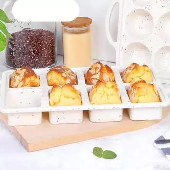 Многофункциональная кухонная форма для хлеба, силиконовая форма для выпечки мясных пирогов, переносная форма для хлеба с ручкой для выпечки бисквитного хлеба 14 Inches белый