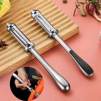 Многофункциональная кухонная машина три в одном, скребок для очистки овощей, картофеля, воды, фруктов и дыни, строгальный станок 3 in 1