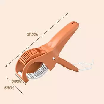 Многофункциональная кухонная овощерезка с лезвием из нержавеющей стали, измельчитель салата, инструмент для домашней кухни оранжевый