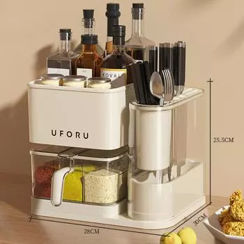 Многофункциональная кухонная стойка, современный простой комбинированный набор, кухонные принадлежности, посуда, кухонная стойка для хранения приправ