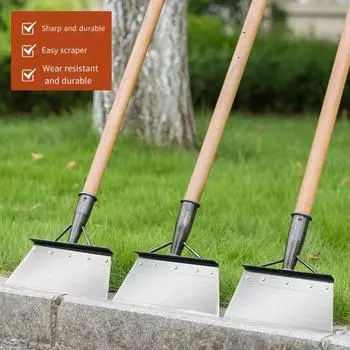 Многофункциональная лопата для очистки, лопата для прополки и посадки, острое лезвие, длинная ручка, лопата для удаления сорняков, сверхмощный садовый инструмент 20cm