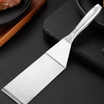 Многофункциональная лопатка для стейков из нержавеющей стали с антипригарным покрытием, плоская лопатка для барбекю, лопатка для готовки M