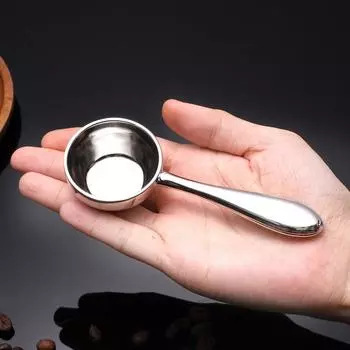 Многофункциональная ложка для кофе из нержавеющей стали, ложка для кофейных зерен, бытовая ложка для кофейного порошка серебряный