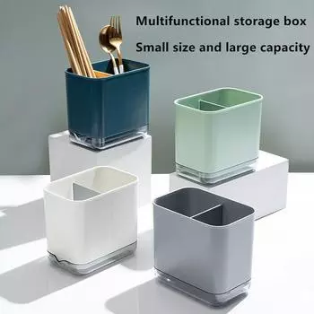 Многофункциональная ложка, вилка, палочка для еды, коробка для хранения, двухслойная стойка для слива столовых приборов, органайзер, стойки для кухни