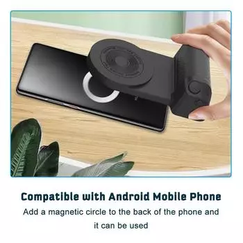 Многофункциональная магнитная ручка для камеры смартфона с функцией беспроводной зарядки и кронштейном BT A фиолетовый